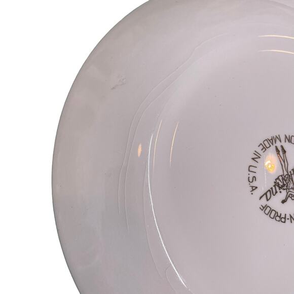 Vintage 50s Universal Ballerina pink rose dessert bread plates set of 3 - Picture 7 of 7